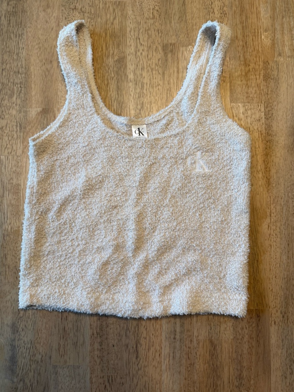 Calvin Klein Cream Terry Tank Top